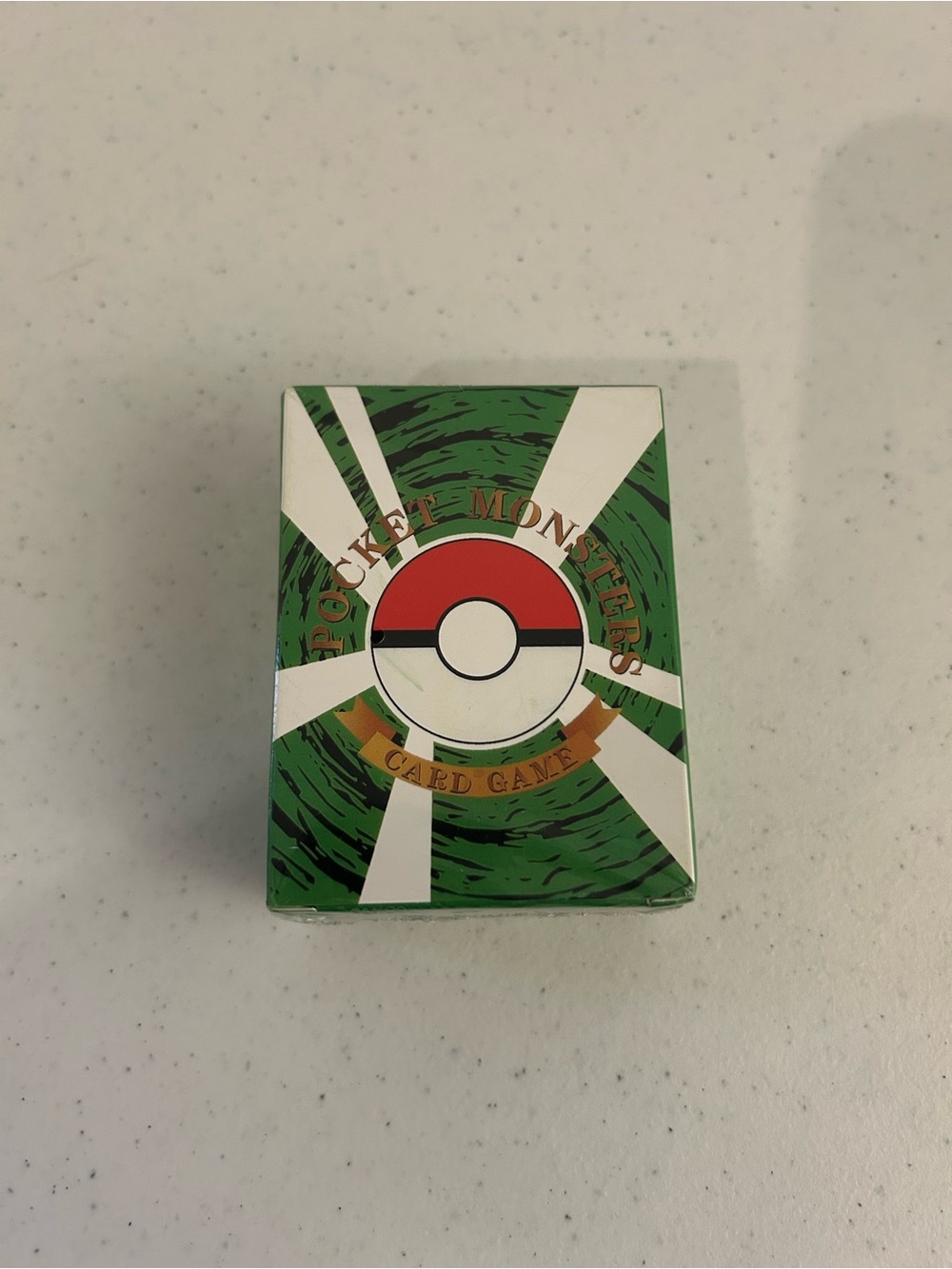 Pokémon Pocket Monsters Card Game Deck Box - Green Red White 100 Pc
